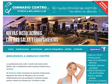 Tablet Screenshot of gimnasiocentro.com